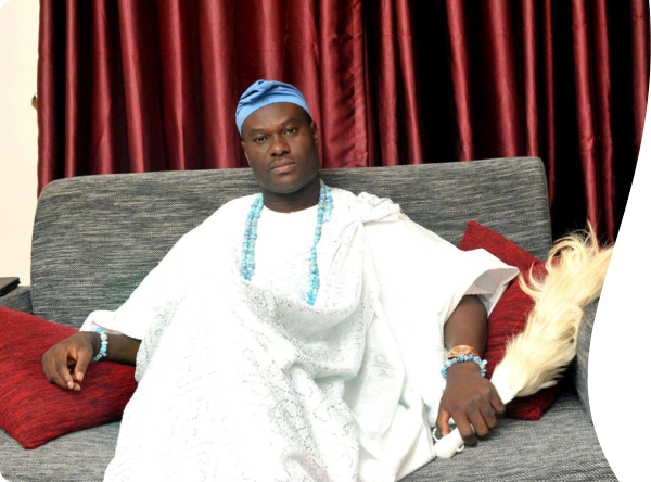 black american sitting on a couch